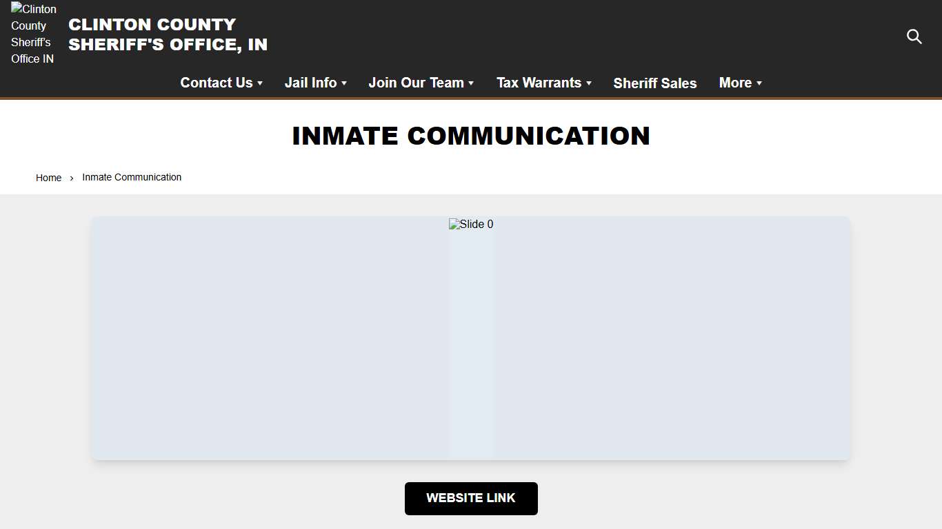 Inmate Communication | Clinton County Sheriff’s Office IN
